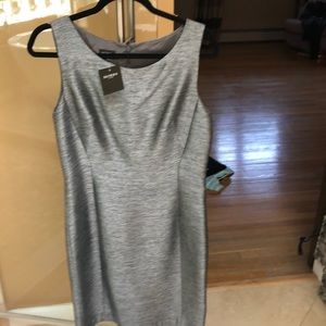 Hobbs sleeveless gunmetal ( think dark silver) dress size 12.
